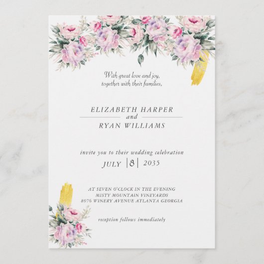 Einladung zum Hochzeitsfeiern (Vorderseite)