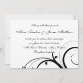 Einladung zum Hochzeitsfeiern (Rückseite)