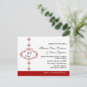 Einladung zum Hochzeitsfeiern (Stehend Vorderseite)