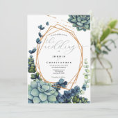 Einladung zum Hochzeitsfeiern (Stehend Vorderseite)