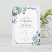 Einladung zum Hochzeitsfeiern (Stehend Vorderseite)