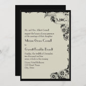 Einladung zum Hochzeitsfeiern (Vorne/Hinten)