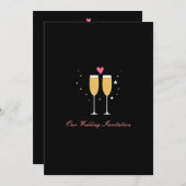 Einladung zum Hochzeitsfeiern (Vorne/Hinten)