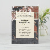 Einladung zum Hochzeitsfeiern (Stehend Vorderseite)