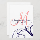 Einladung zum Hochzeitsfeiern (Vorne/Hinten)