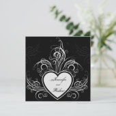 Einladung zum Hochzeitsfeiern (Stehend Vorderseite)