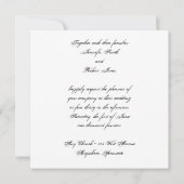 Einladung zum Hochzeitsfeiern (Rückseite)