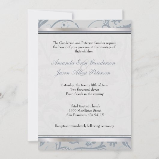 Einladung zum Hochzeitsfeiern (Rückseite)