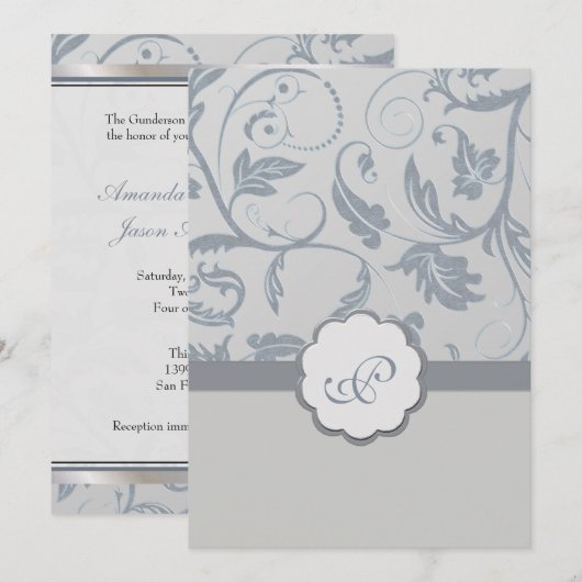 Einladung zum Hochzeitsfeiern (Vorne/Hinten)