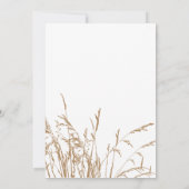 Einladung zum Hochzeitsfeiern am braunen und Aquam (Rückseite)