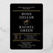 Einladung zum Hochzeitsfeiern: Art Deco (Vorderseite)