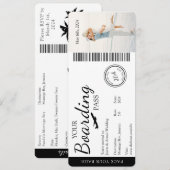 Einladung zum Hochzeitsfeiern - Einladung zum Boar (Vorne/Hinten)