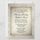 Einladung zum Hochzeitsfeiern im antiken Glitzer (Vorderseite)