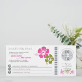 Einladung zum Hochzeitsfeiern im Boarding (Stehend Vorderseite)