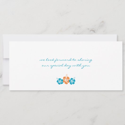 Einladung zum Hochzeitsfeiern im Boarding (Rückseite)