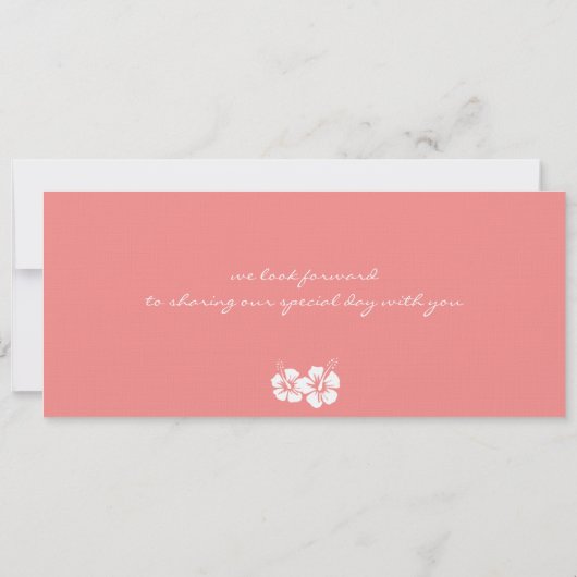 Einladung zum Hochzeitsfeiern im Boarding (Rückseite)