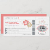 Einladung zum Hochzeitsfeiern im Boarding (Vorne/Hinten)