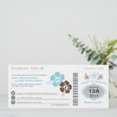 Einladung zum Hochzeitsfeiern im Boarding (Stehend Vorderseite)