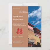 Einladung zum Hochzeitsfeiern im chinesischen Temp (Vorderseite)