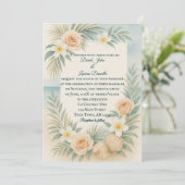 Einladung zum Hochzeitsfeiern im Foto (Stehend Vorderseite)