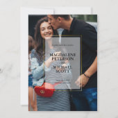 Einladung zum Hochzeitsfeiern im Foto (Vorderseite)