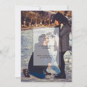 Einladung zum Hochzeitsfeiern im Foto (Rückseite)