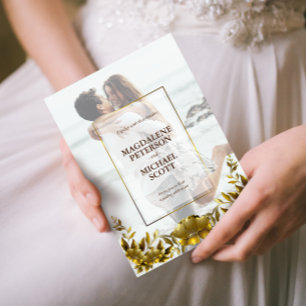 Einladung zum Hochzeitsfeiern im Foto