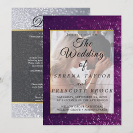 Einladung zum Hochzeitsfeiern im Glitzer