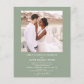 Einladung zum Hochzeitsfeiern im Grünen Foto (Rückseite)