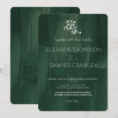 Einladung zum Hochzeitsfeiern im Grünen Garten (Vorne/Hinten)