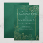 Einladung zum Hochzeitsfeiern im Grünen Garten (Vorne/Hinten)