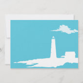 Einladung zum Hochzeitsfeiern im Leuchtturm (Rückseite)