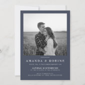 Einladung zum Hochzeitsfeiern im Minimalistischen  (Vorderseite)