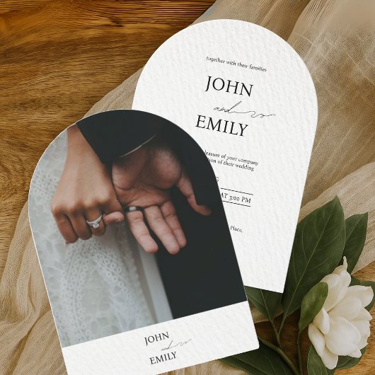 Einladung zum Hochzeitsfeiern im Minimalistischen