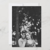 Einladung zum Hochzeitsfeiern im Minimalistischen  (Rückseite)