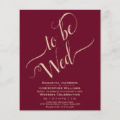 Einladung zum Hochzeitsfeiern im Minimalistischen (Vorderseite)