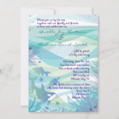Einladung zum Hochzeitsfeiern im Ozean (Vorderseite)