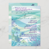 Einladung zum Hochzeitsfeiern im Ozean (Vorne/Hinten)