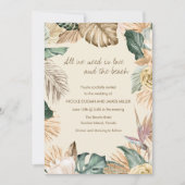 Einladung zum Hochzeitsfeiern im tropischen Leaf B (Vorderseite)