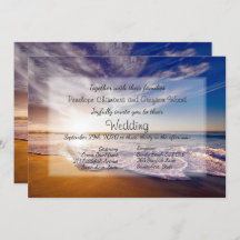 Einladung zum Hochzeitsfeiern im tropischen Sunset