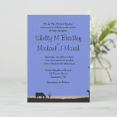 Einladung zum Hochzeitsfeiern im Western (Stehend Vorderseite)