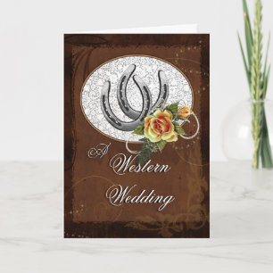 Einladung zum Hochzeitsfeiern im Western