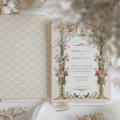 Einladung zum Hochzeitsfeiern in einem zauberhafte