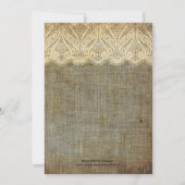 Einladung zum Hochzeitsfeiern in Light Blue Bow un (Rückseite)