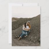 Einladung zum Hochzeitsfeiern in Monogram-Fotos (Rückseite)