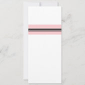 Einladung zum Hochzeitsfeiern in Monogramm Rosa un (Rückseite)