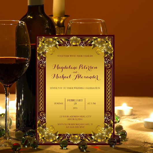 Einladung zum Hochzeitsfeiern in Regal