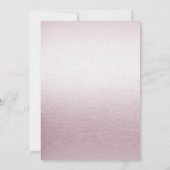 Einladung zum Hochzeitsfeiern in Rosa (Rückseite)