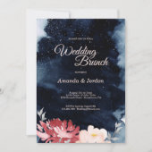 Einladung zum Hochzeitsfeiern in Starry Night Flor (Vorderseite)