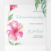 Einladung zum Hochzeitsfeiern in Tropical Florida (Innenseite Mitte)